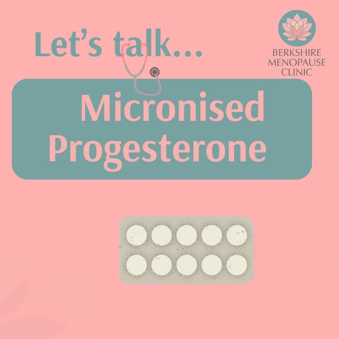 Micronised progesterone for HRT