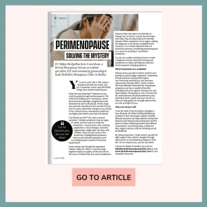 Perimenopause solving the mystery pdf