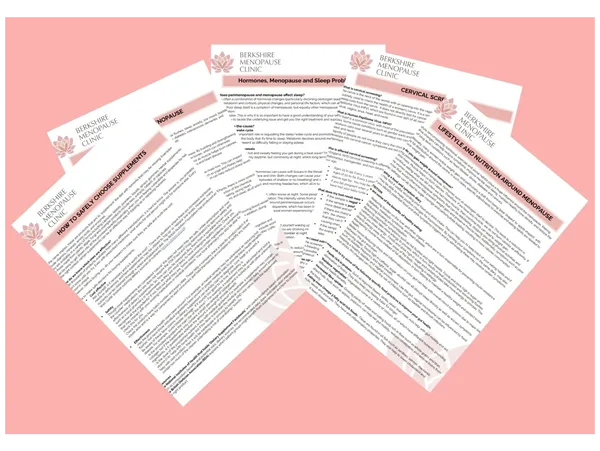 women’s health resources leaflets