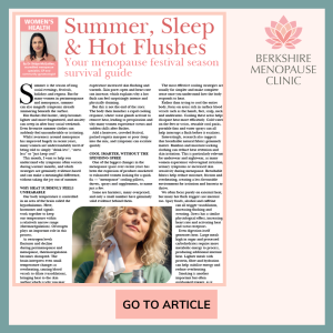 treating hot flushes and night sweats, HRT, menopause treatments, vasomotor symptoms